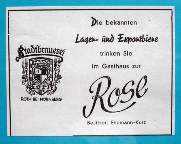 Anzeige in einer Festschrift