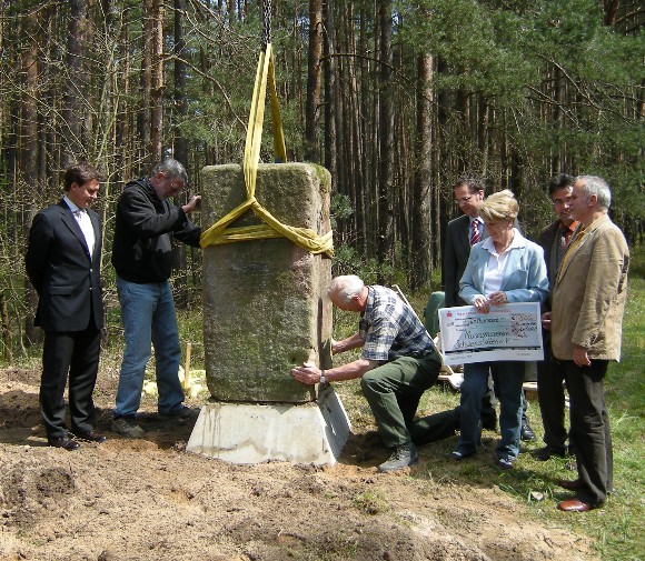 Maurermeister Fritz Stähle in Aktion