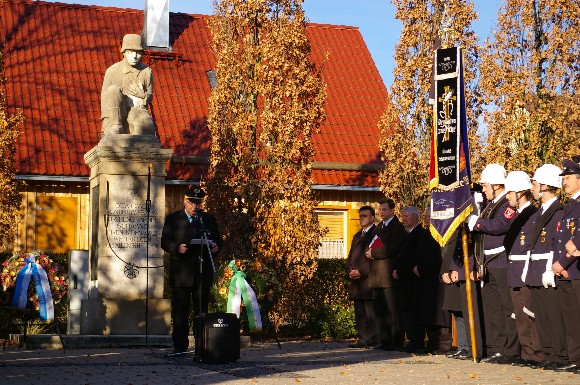 Der Vorsitzende des Soldaten- und Kameradschaftsvereins