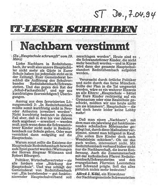 Leserbrief