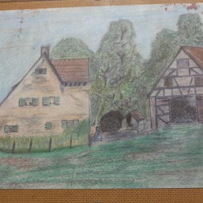 Holzgut gemalt